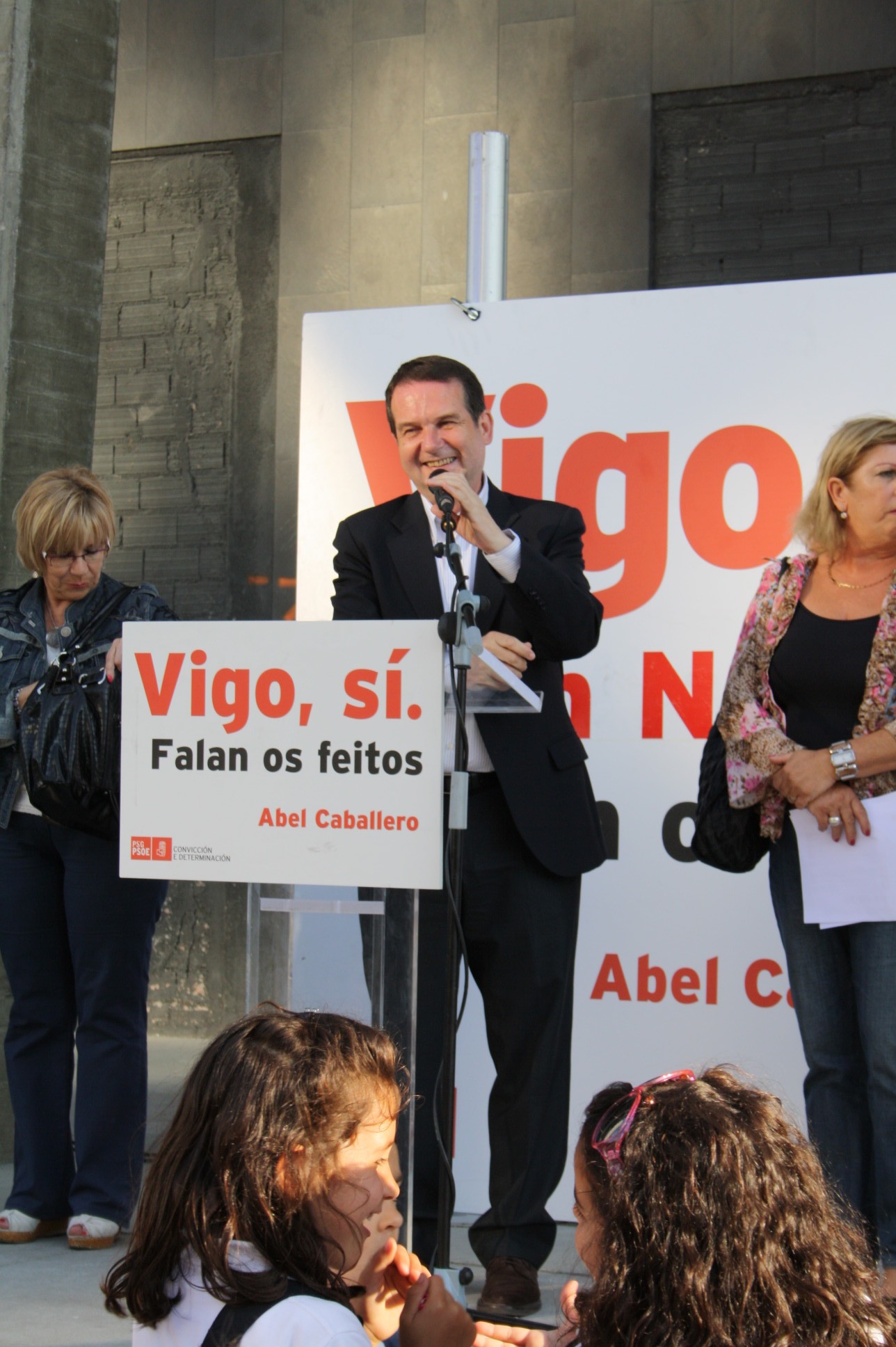 Sr.Abel Caballero ayer en NAvia